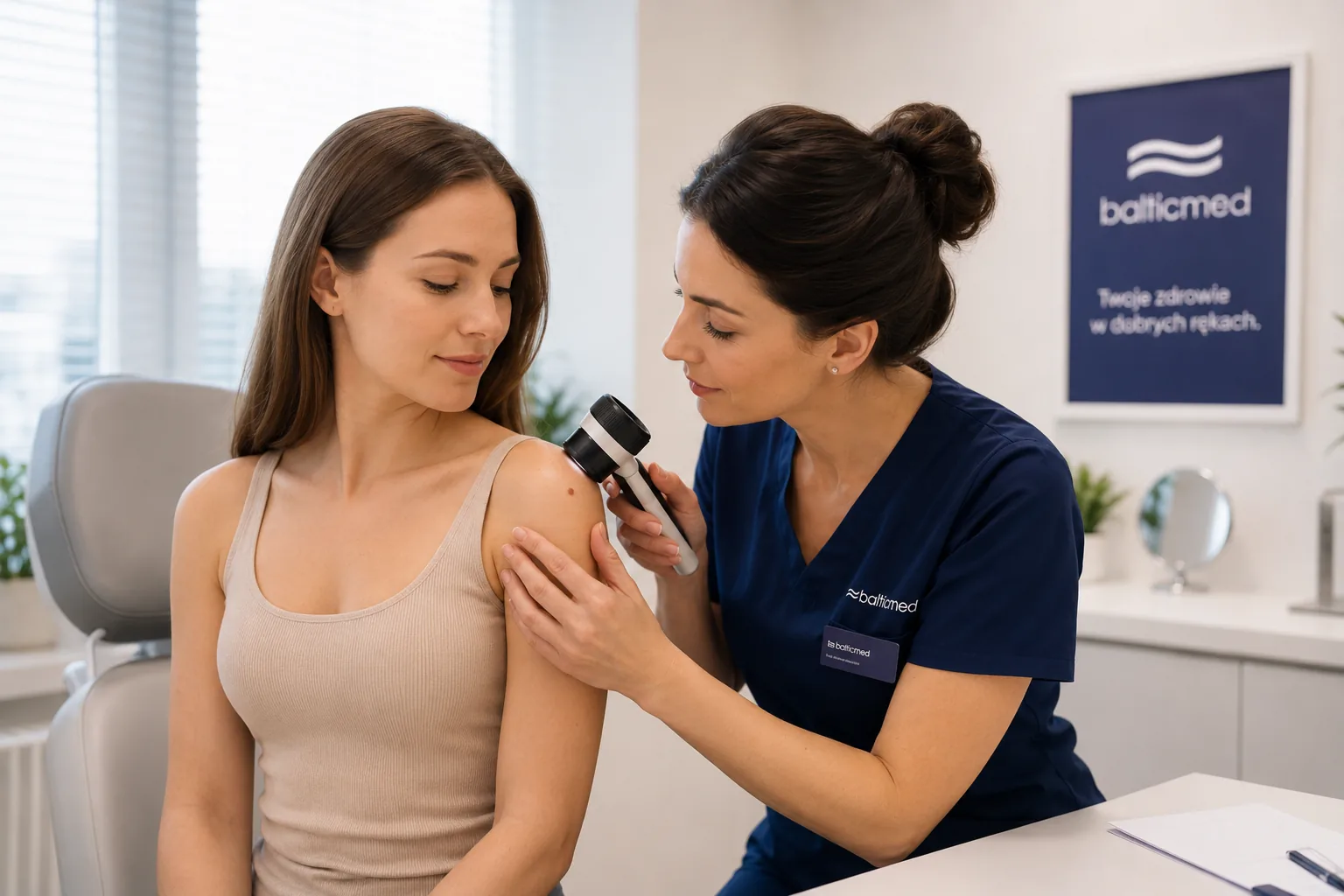 Badanie dermatoskopem znamion skórnych w Balticmed