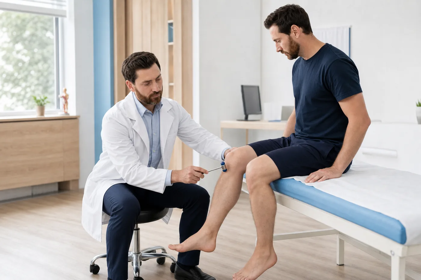 Badanie odruchów młotkiem neurologicznym w gabinecie neurologa Balticmed