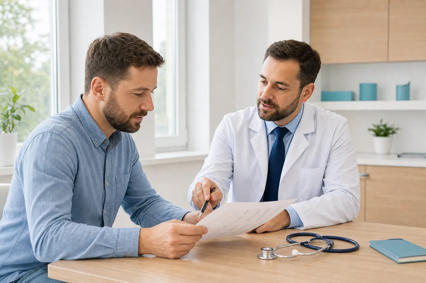 Omawianie wyników badań w gabinecie specjalisty chorób zakaźnych Balticmed
